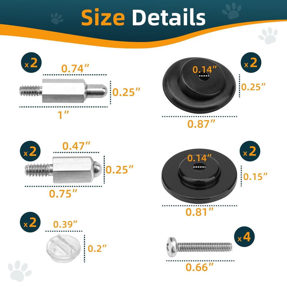 DuckcowsC long contact points work with longer-haired dogs for stable contact.
