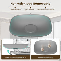 DuckSky silicone pad closeup reveals leakproof edging and smooth anti-stick surface.