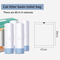 DuckSky 20x18 inch waste bags demonstrate precise size for large litter box liners.