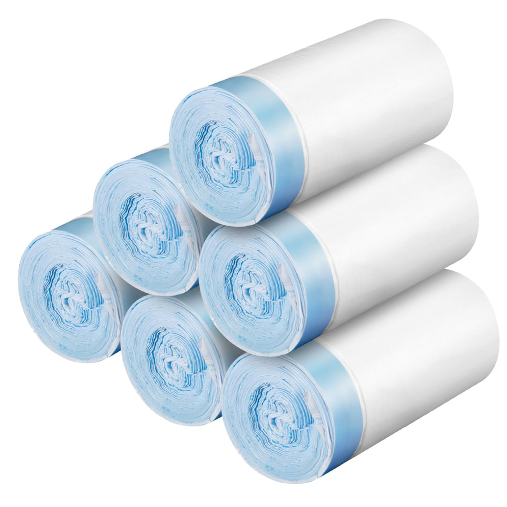 DuckSky waste bags in use with self-cleaning litter box for tidy waste containment.