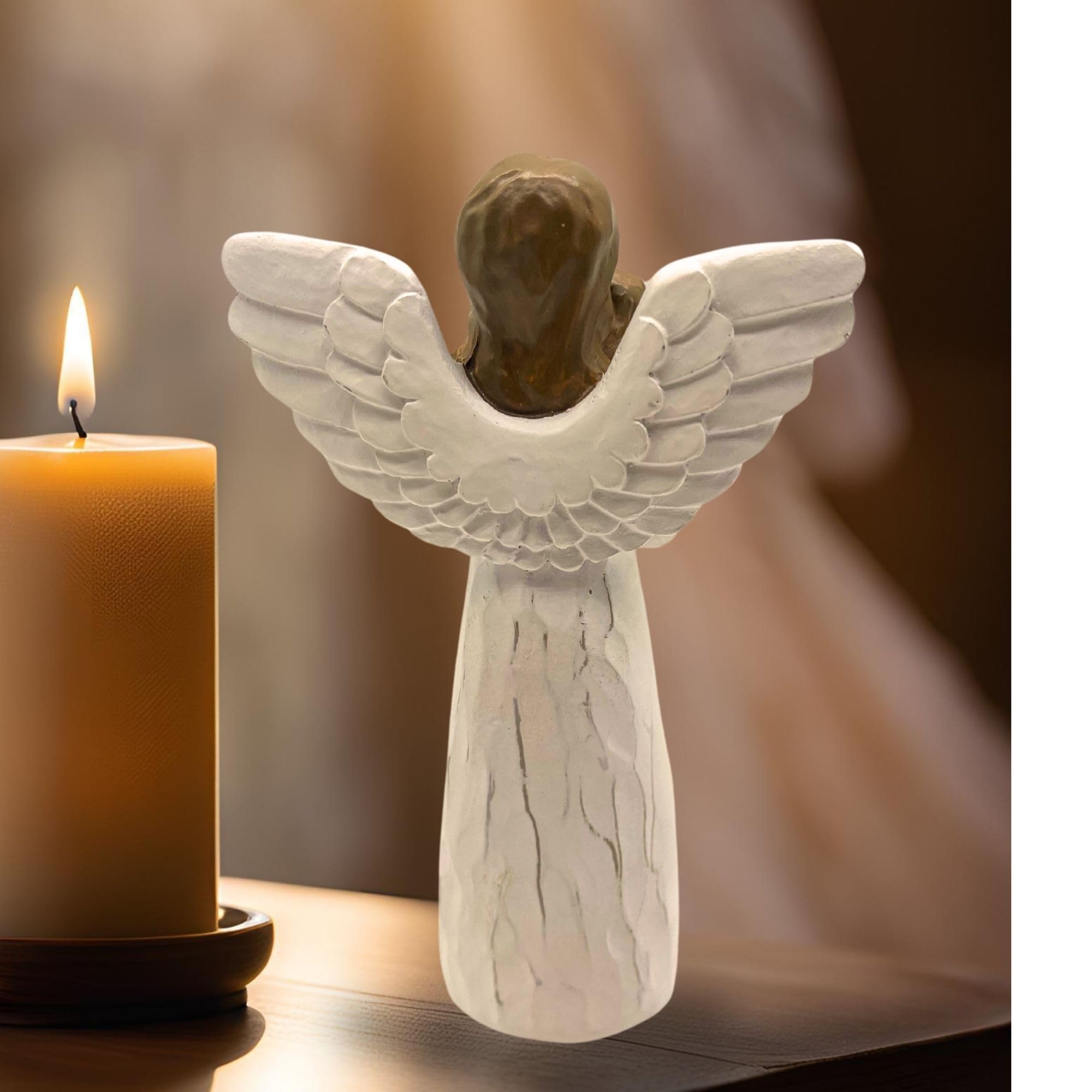 DUDULOVY angel-dog connection sculpture fosters daily comfort and remembrance