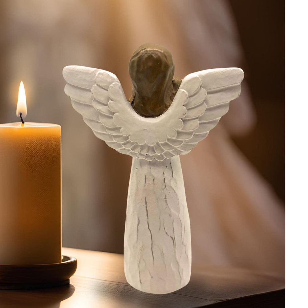 DUDULOVY angel-dog connection sculpture fosters daily comfort and remembrance