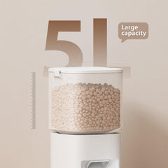 DUDUPET programmable 10 meals feature supports portion control.