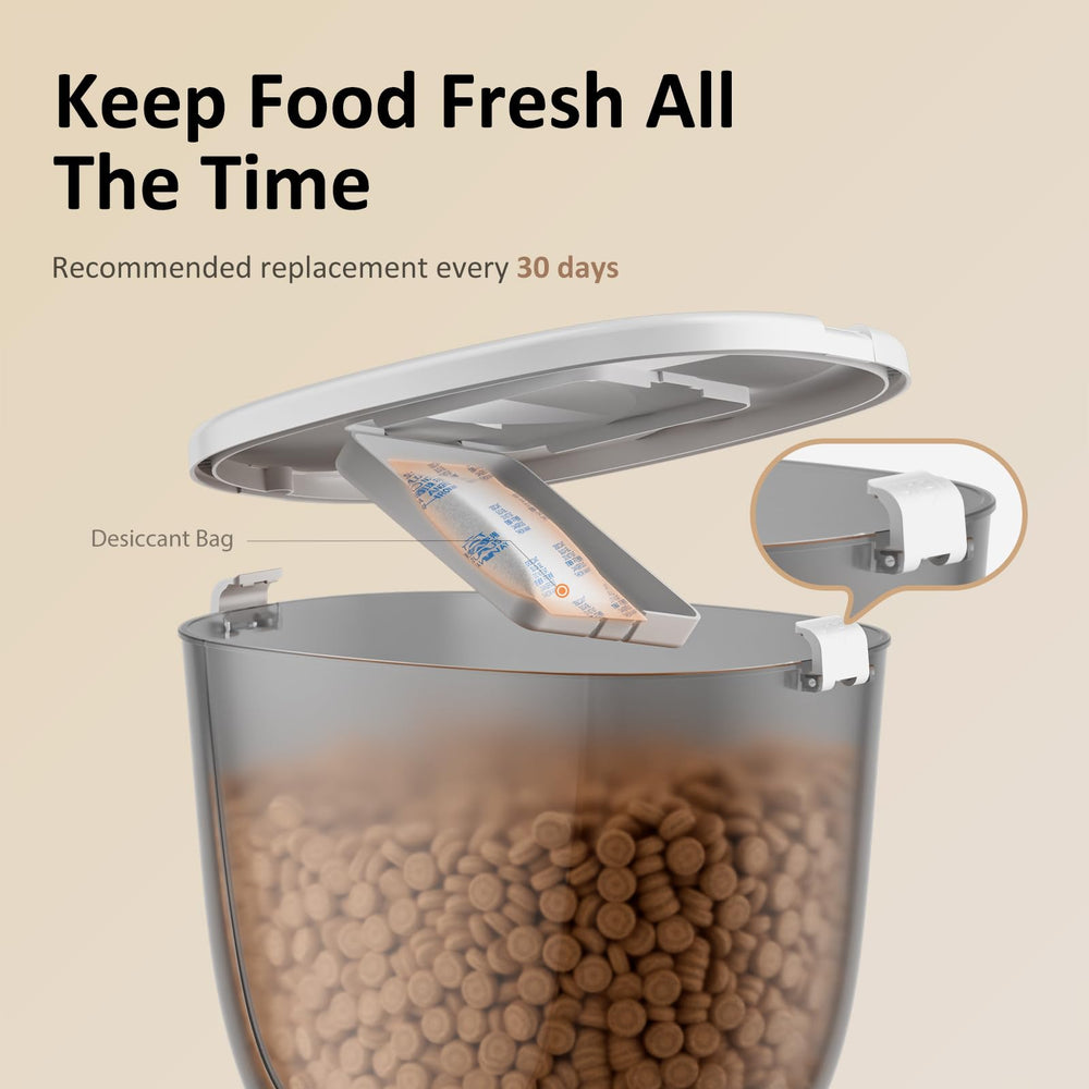 DUDUPET anti-jam dispensing ensures reliable portions without clogs.