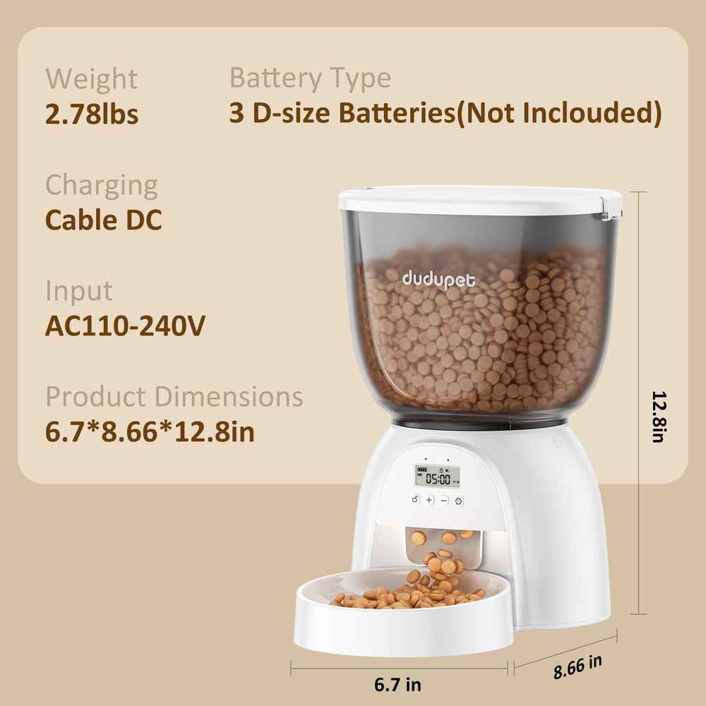 DUDUPET pet feeding travel-use demonstrates reliable meals during trips and weekends.