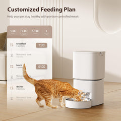 DUDUPET timed-feeding schedule helps maintain regular meals for pets.