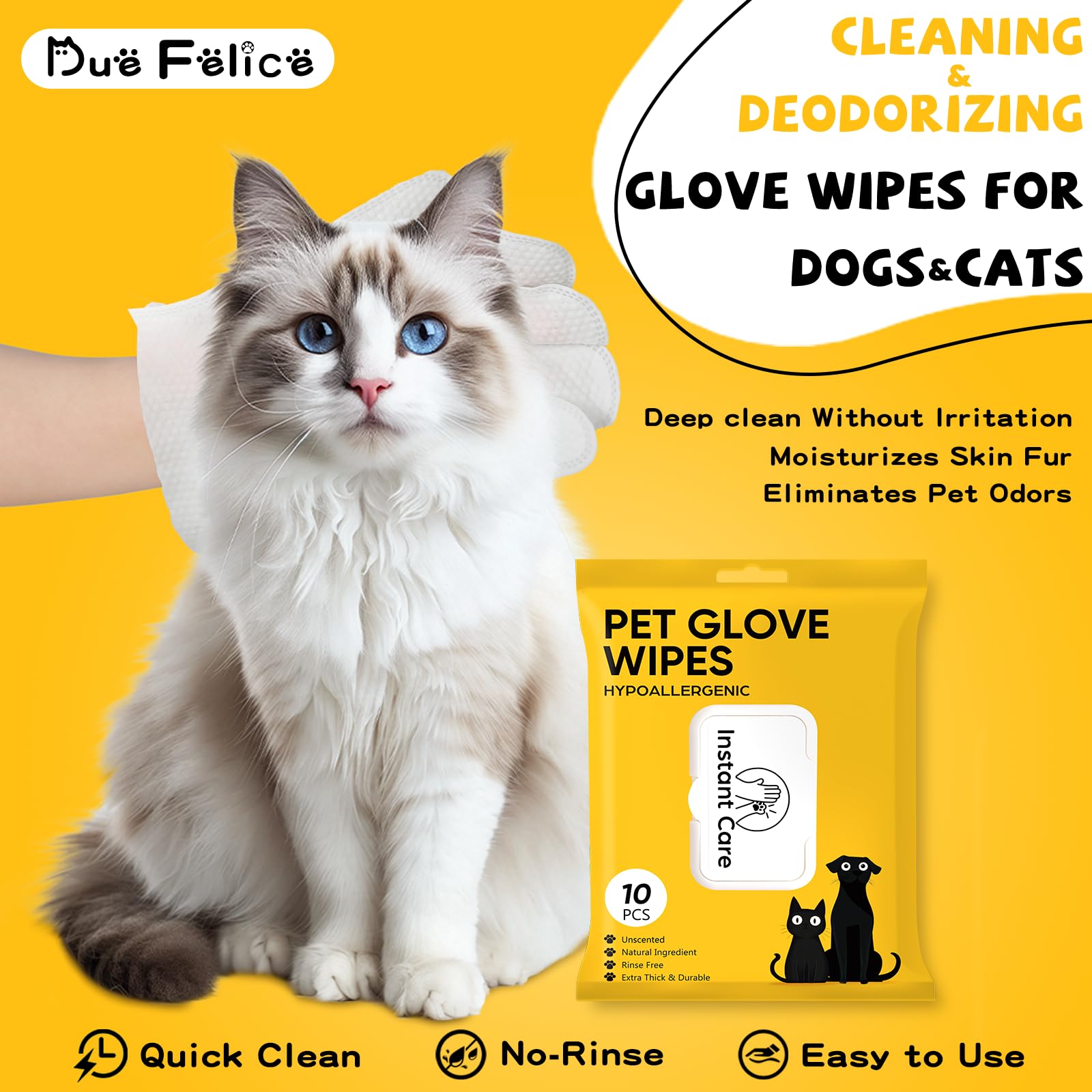 Due Felice glove inside showing thick, durable fabric designed for gentle cleansing.