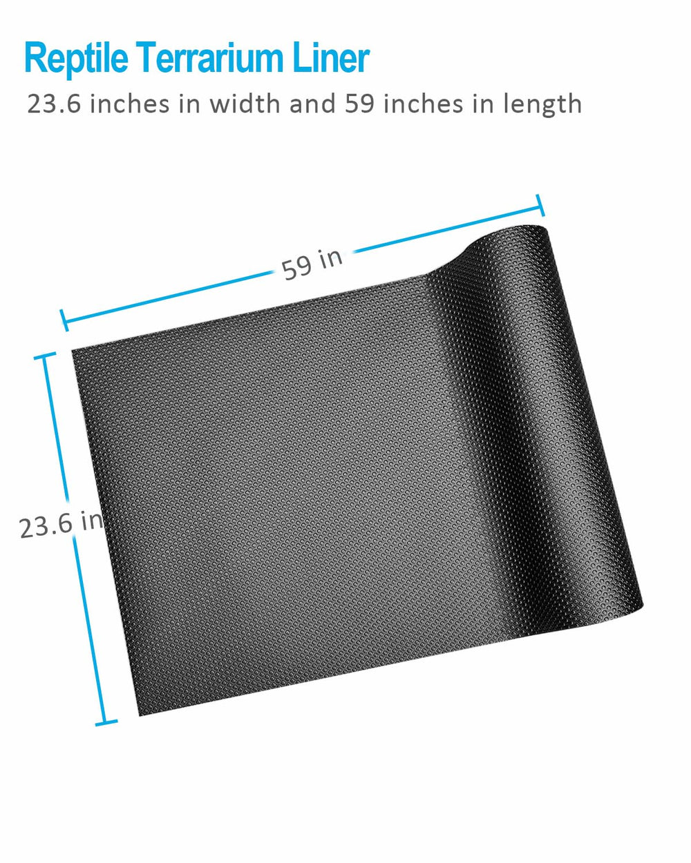 Duedusto Versatile Reptile Mat adapts to geckos, dragons, and turtles for flexible setups.