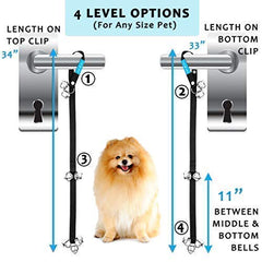 Duke & Dixie adjustable-height 33-34 image demonstrates customizable training height.