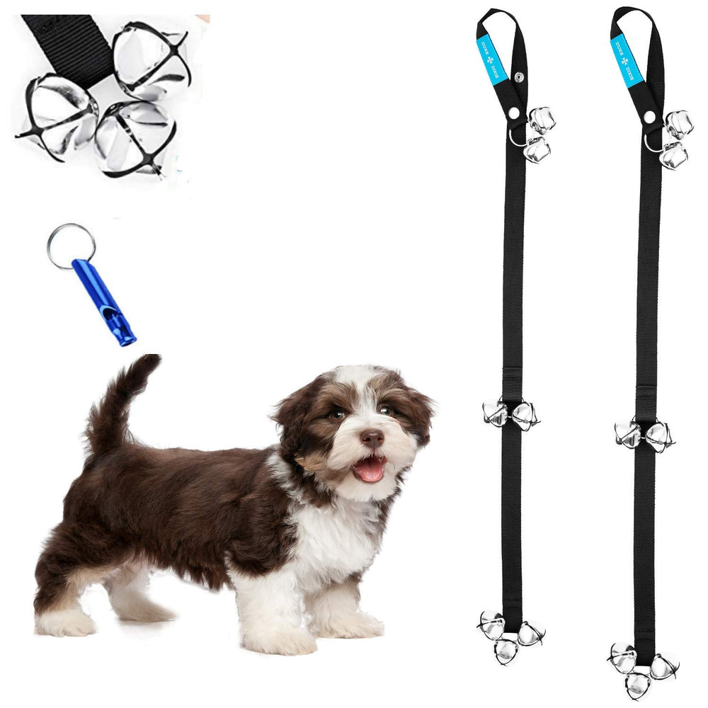Duke & Dixie dog doorbells setup shows easy potty cues for puppies.