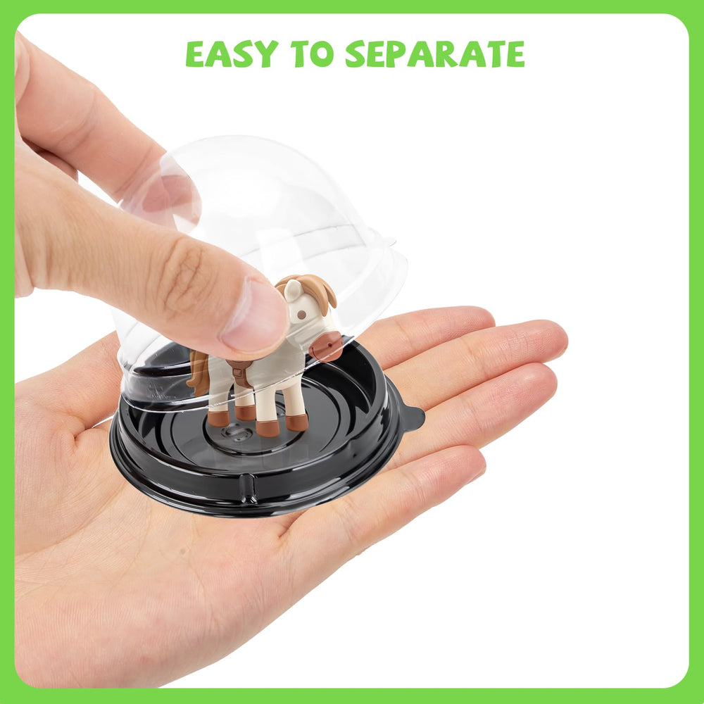 Dukrouk 50-pack desk pet containers for versatile display.