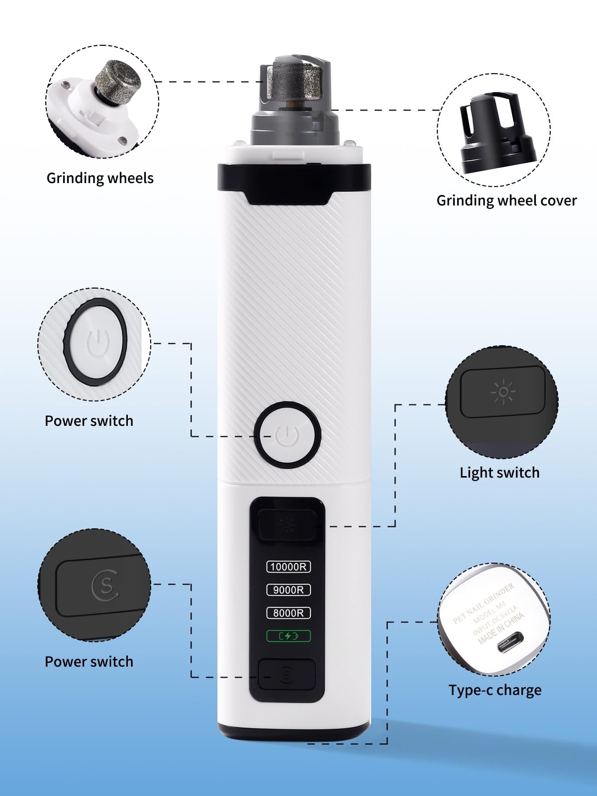 Dukuueie ergonomic portable design fits comfortably in hand