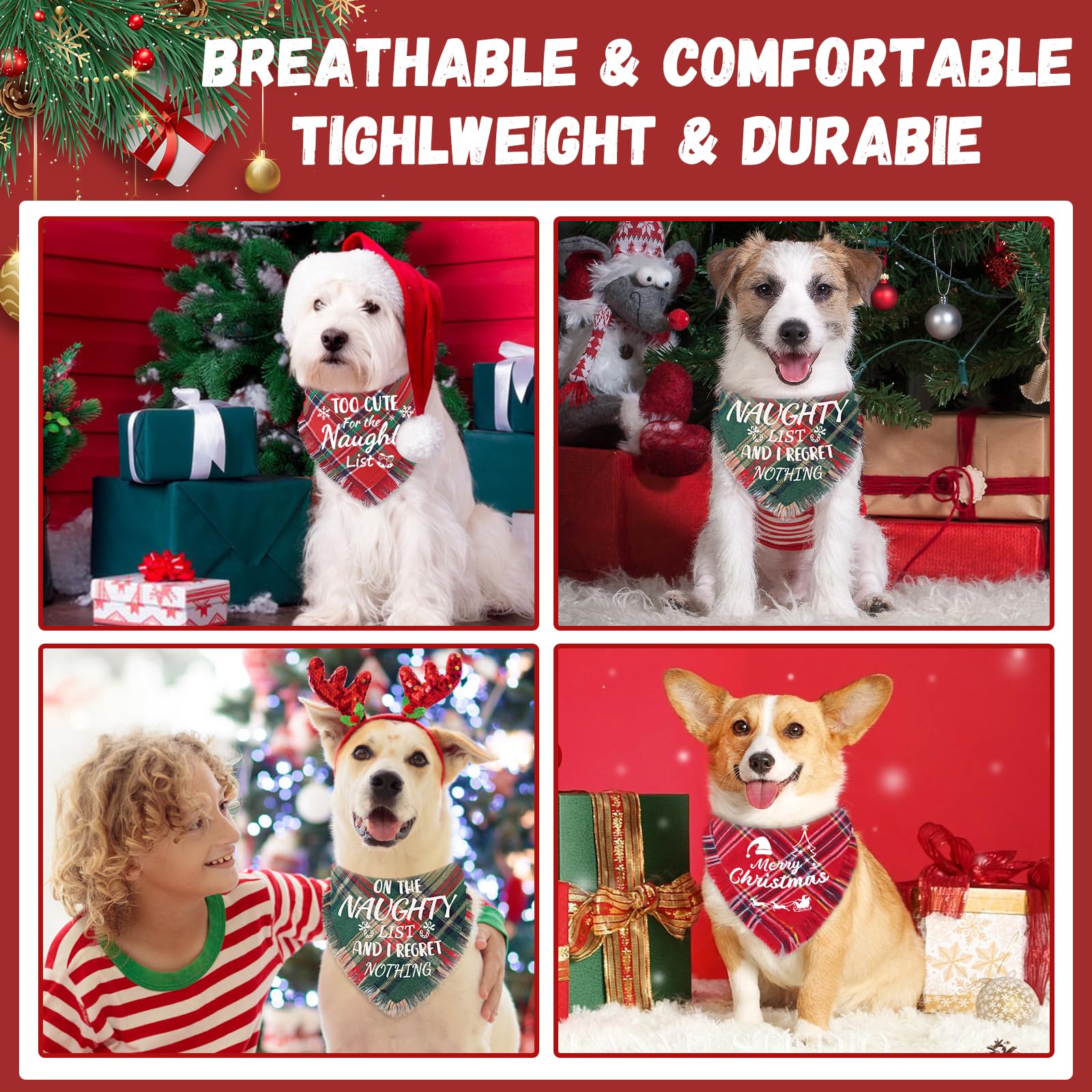 duludulu adjustable dog bandana size fit for collars comfortably