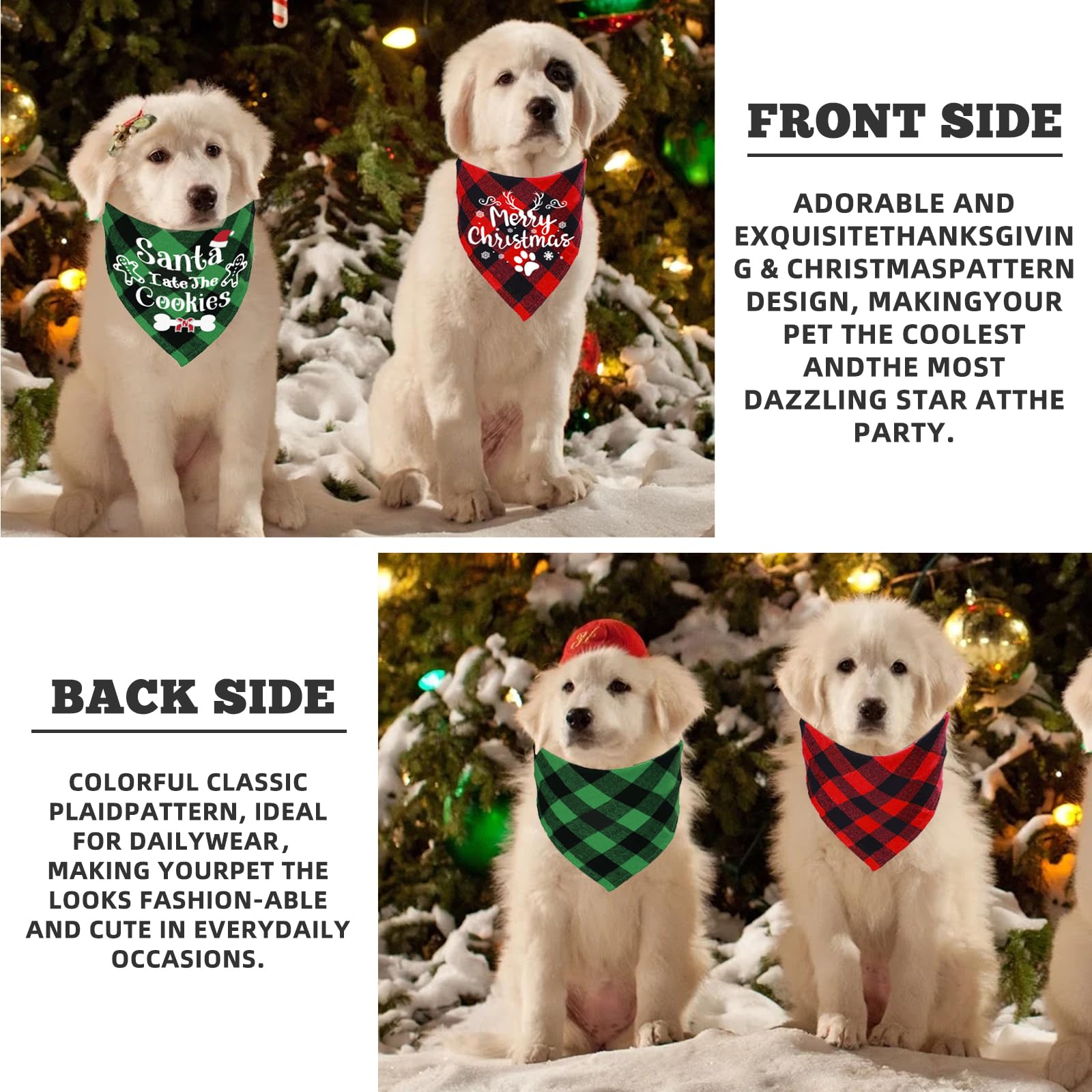 duludulu Dog Bandana wear daily use for stylish holiday outfits.