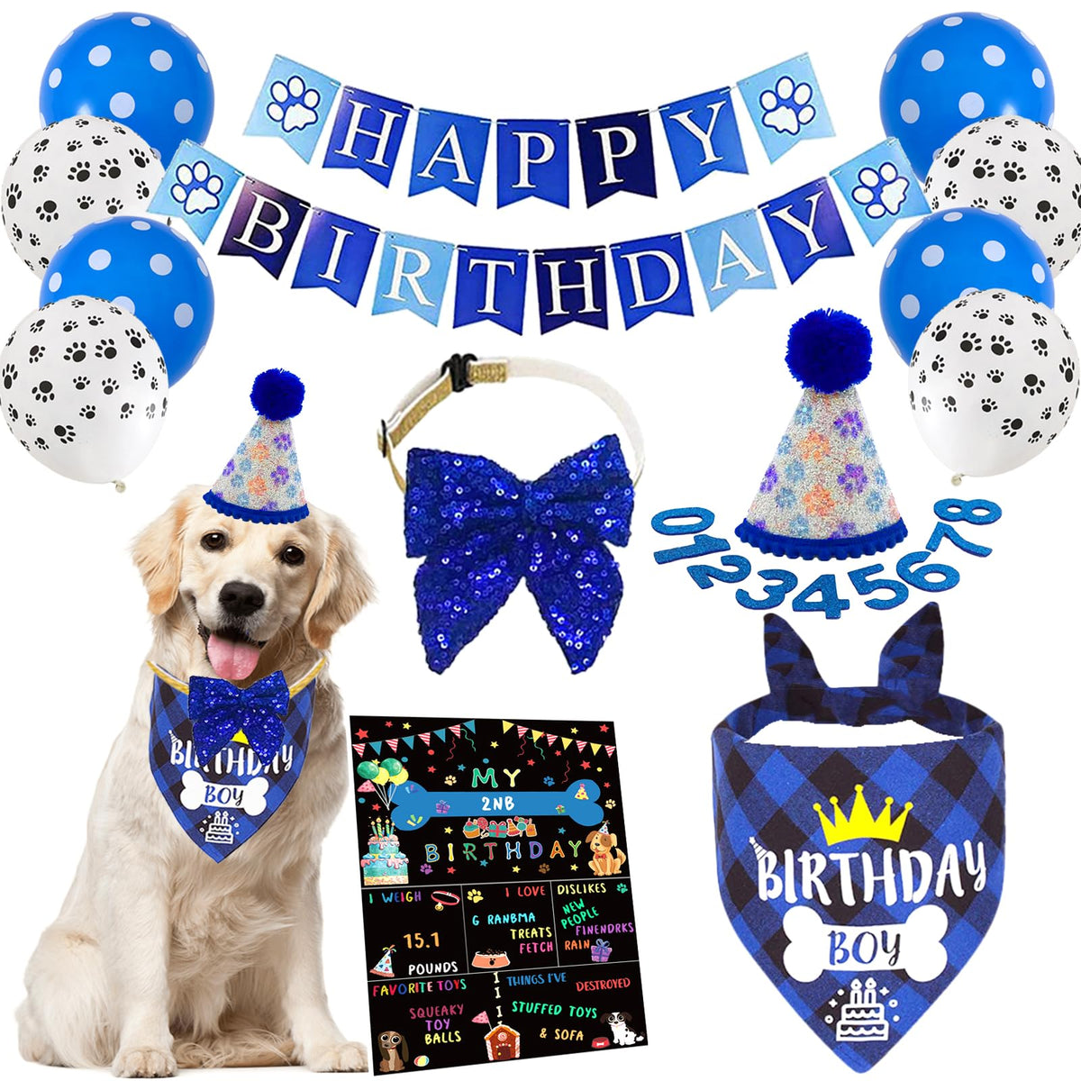 duludulu dog birthday banner for festive celebration photos