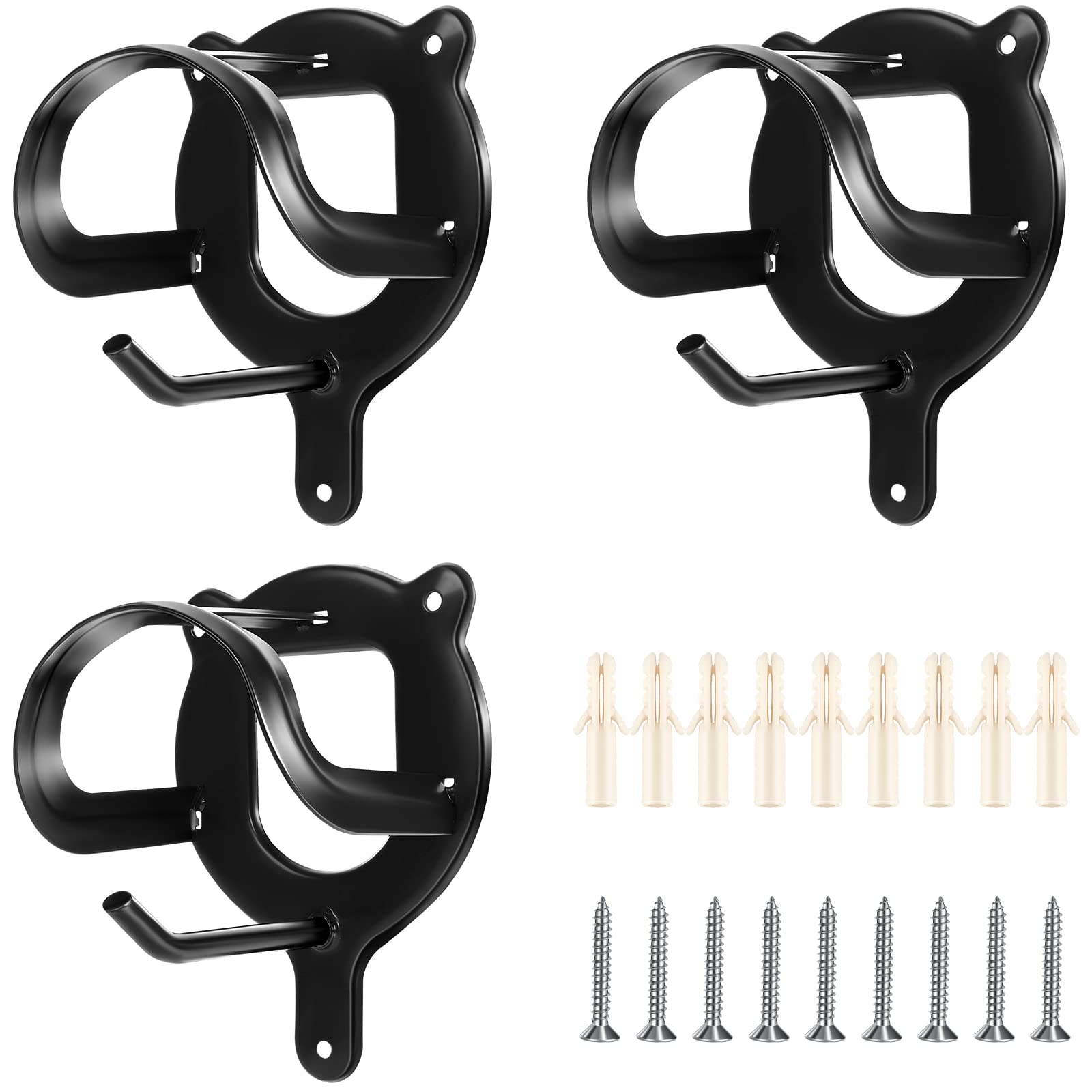 Dunzy 3-counts horse bridle rack bracket keeps reins neat