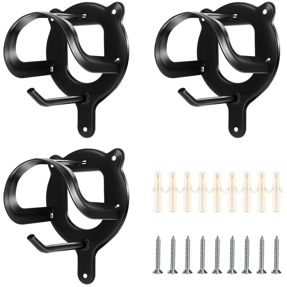 Dunzy 3-counts horse bridle rack bracket keeps reins neat