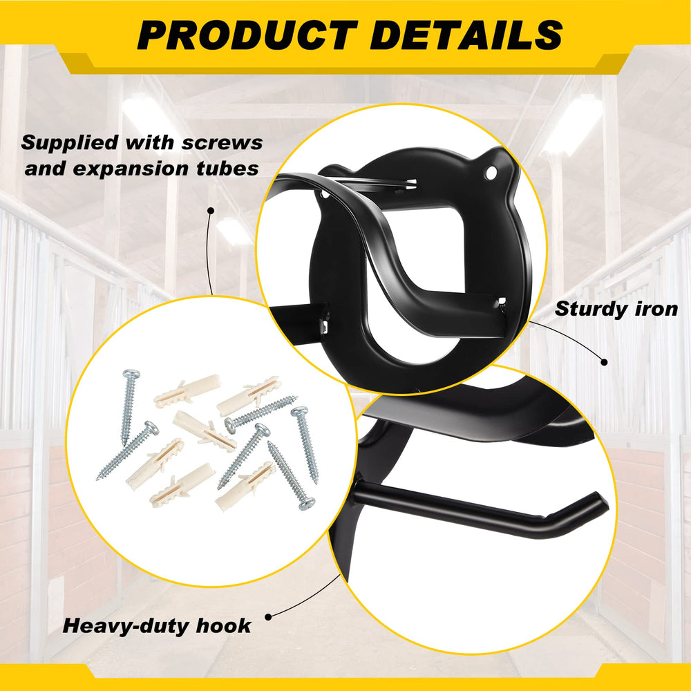 Dunzy bridle holder features anti-rust coating for durable storage.