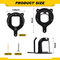 Dunzy bridle hooks package shows complete mounting hardware for easy setup.