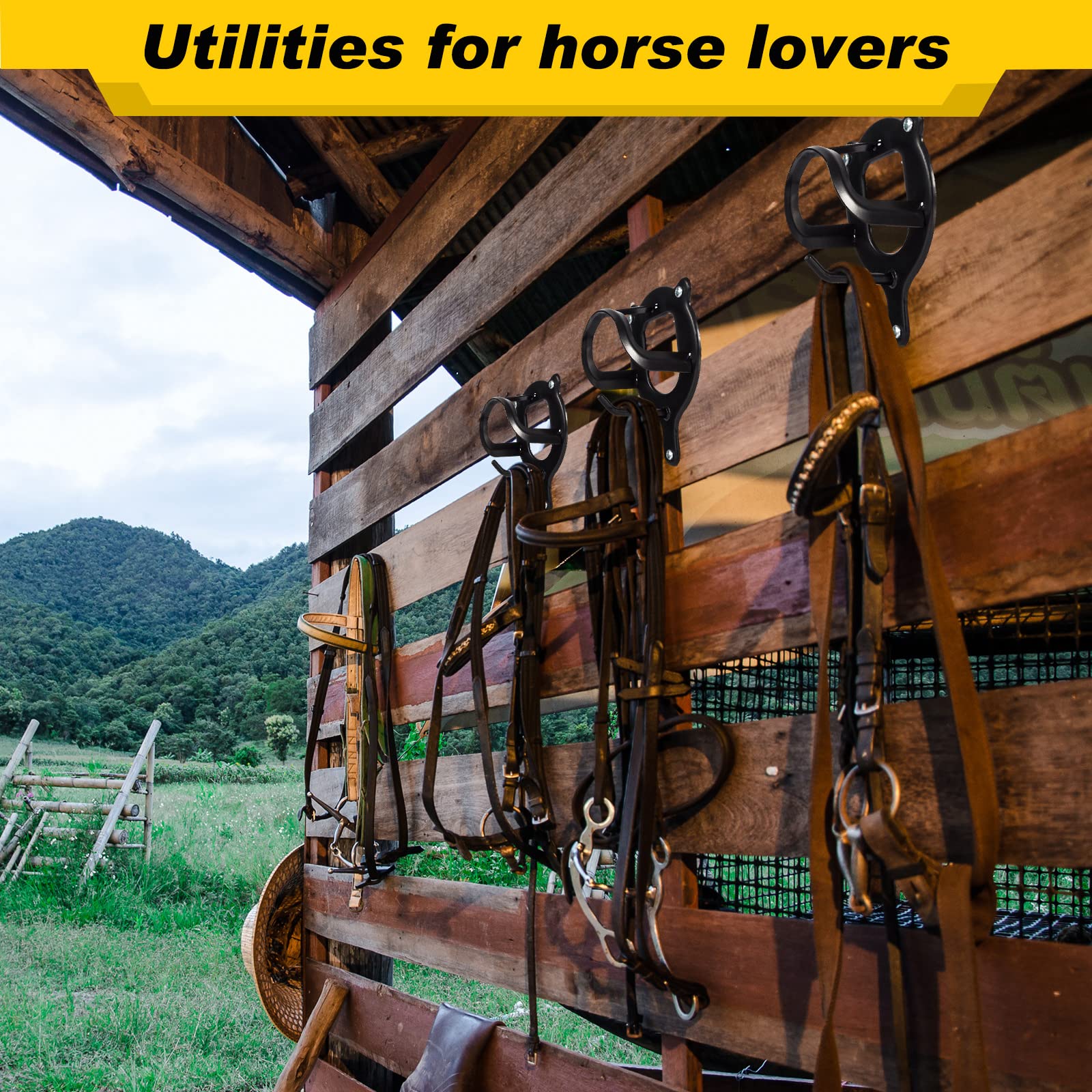 Dunzy bridle rack installation ready with tubes and screws