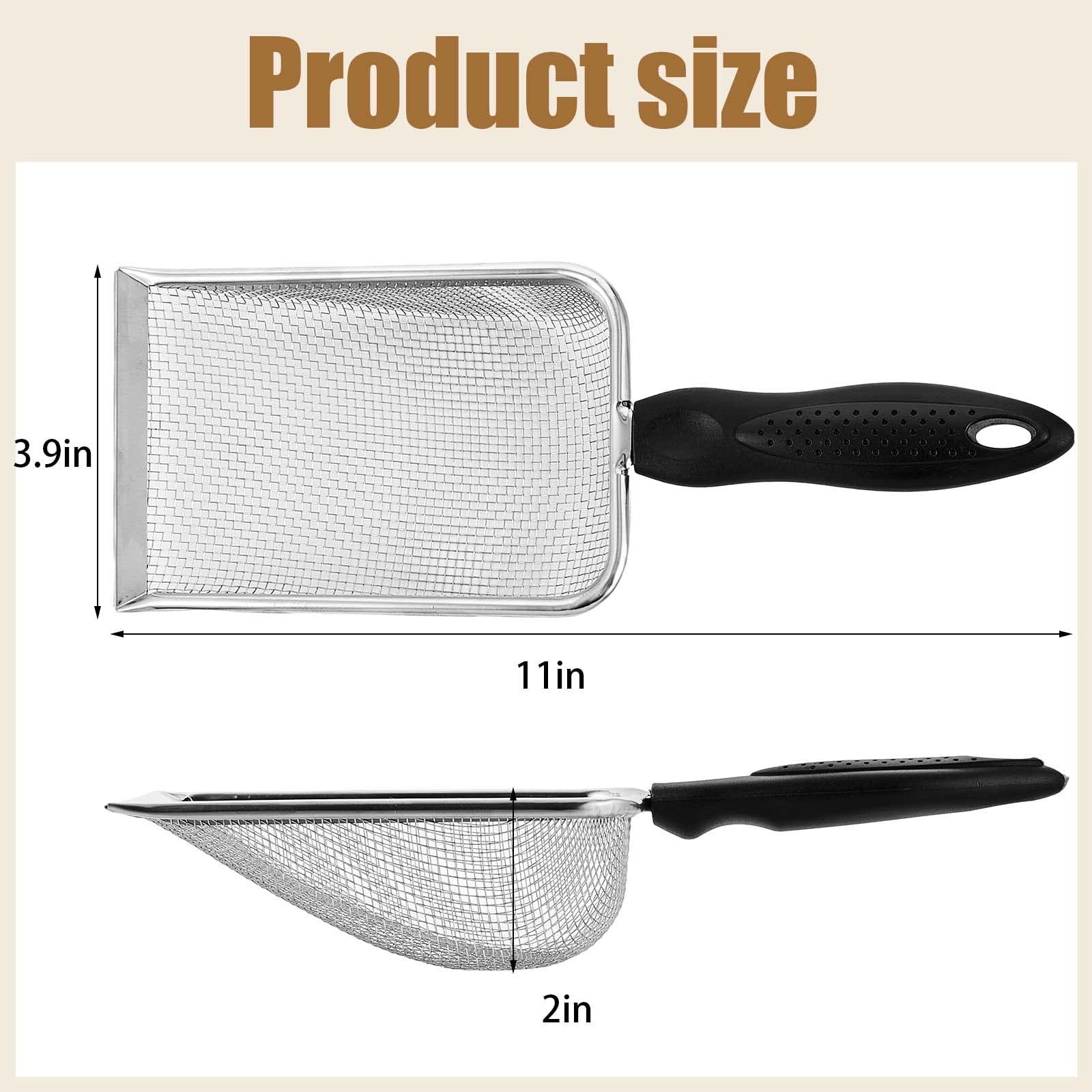 Dunzy stainless steel sifter close-up material highlight for precise use