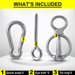 Dunzy tie rings packaging illustrating the six-piece kit ready for use