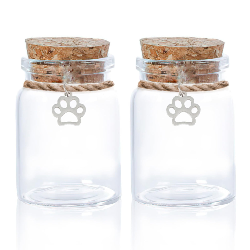 Duoxiate pet hair memorial bottle glass preserves fur memories as a keepsake