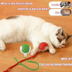 Durable pet-safe design green interactive ball withstands enthusiastic play