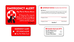 DuraPaws card back writable surface lets you add caregiver names and numbers