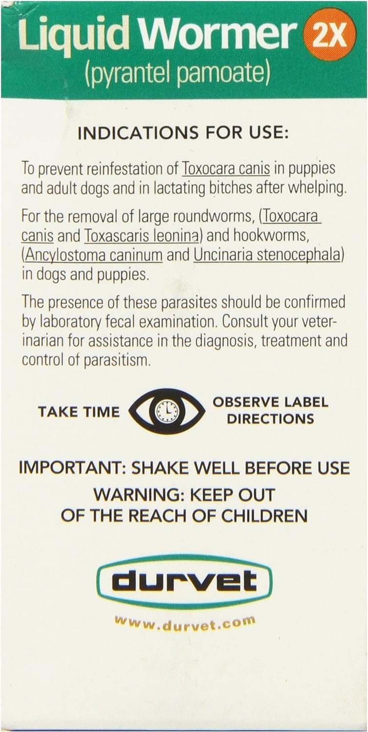 Durvet 2X Liquid Wormer pack-two-bottles emphasizes cost-effective parasite control.