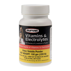 Durvet 698468 vitamins and electrolytes bottle pour supports daily livestock hydration