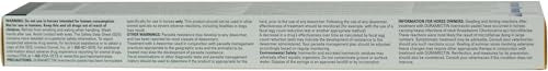 Durvet Duramectin box back highlights parasites addressed by this broad-spectrum dewormer.