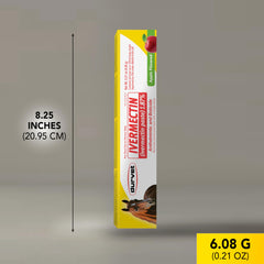 Durvet Ivermectin Paste dosing applicator shown, convenient tool for quick oral administration.