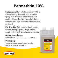 Durvet Permethrin EC 10% applied on a dog for pest protection