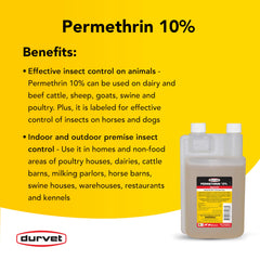Durvet Permethrin EC 10% US-made emblem signals trusted quality