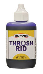 Durvet Thrush Rid bottle; convenient topical hoof care for thrush management.