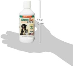 Durvet WormEze liquid can be added to water or meals for convenience