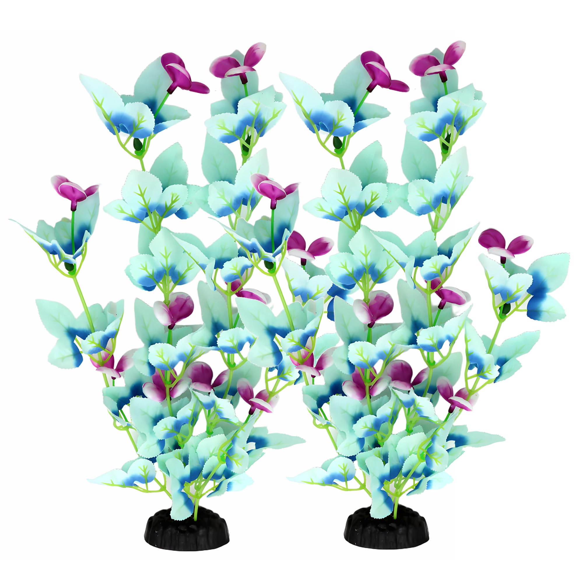 DVHEY silk aquarium plant 16inch showcases natural greenery for a calming betta habitat.