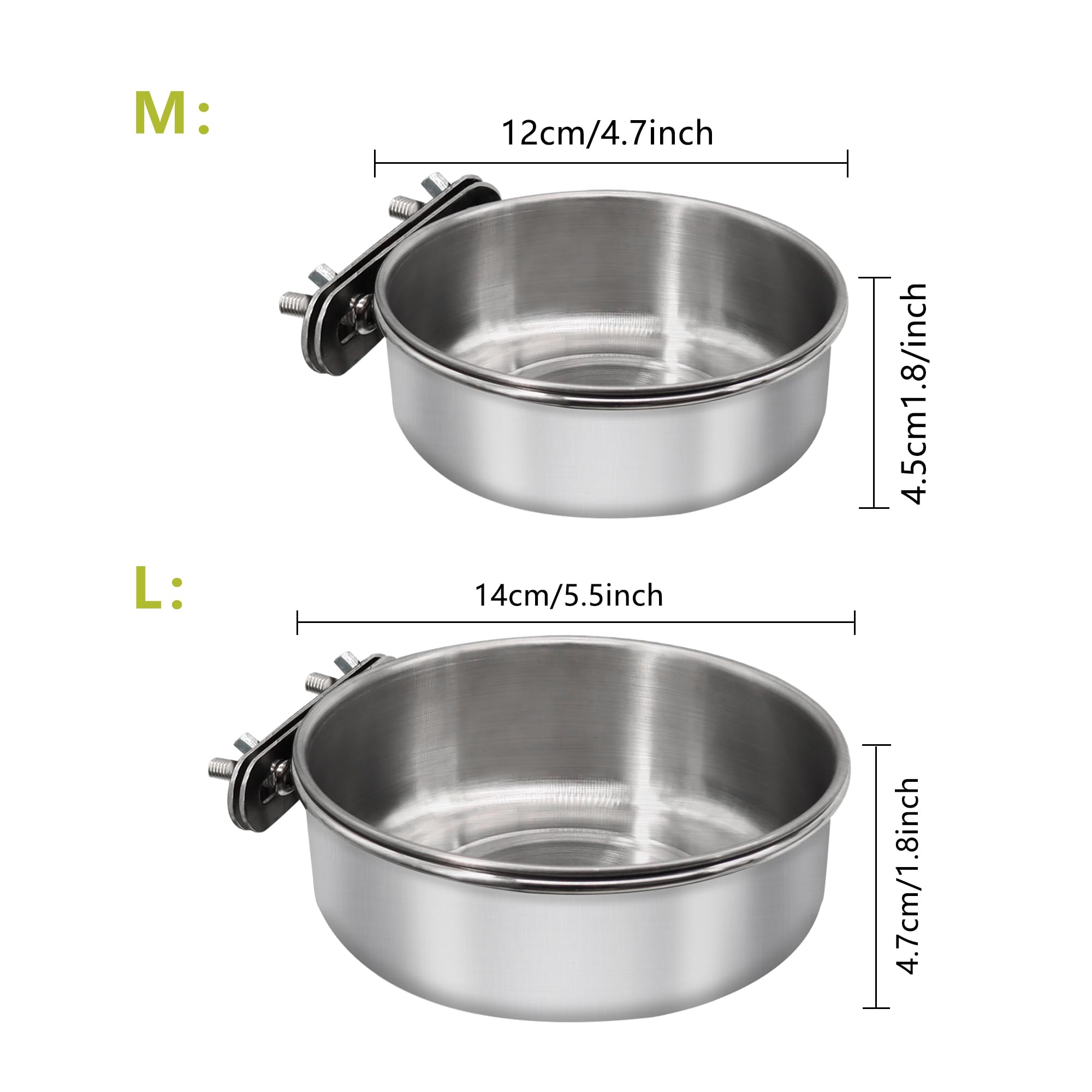 DVHEY cage-bracket-clamp keeps bowls steady, reducing spills during cage activity