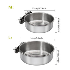 DVHEY cage-bracket-clamp keeps bowls steady, reducing spills during cage activity