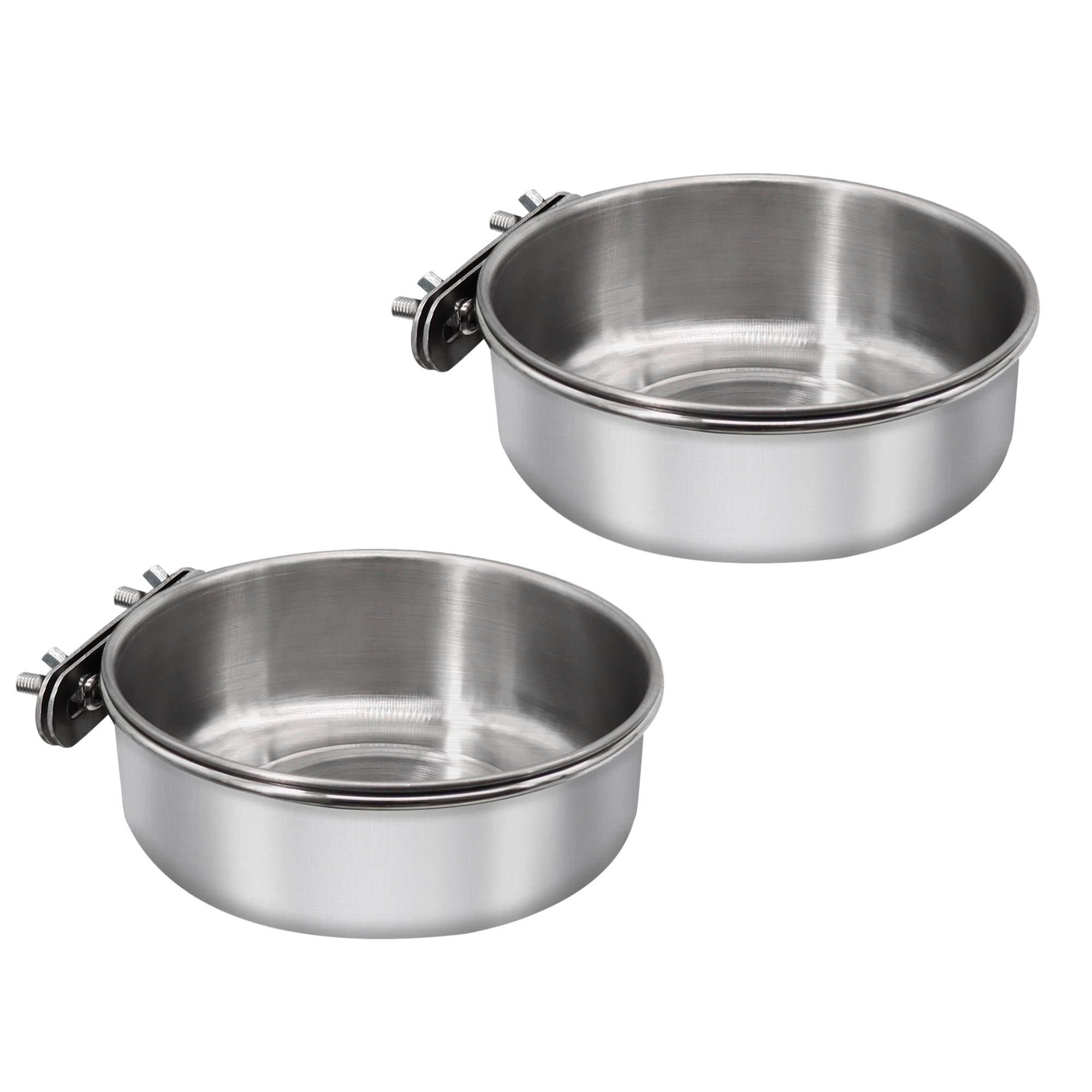 DVHEY bird feeding dish with clamp holder for secure cage mounting and spill reduction