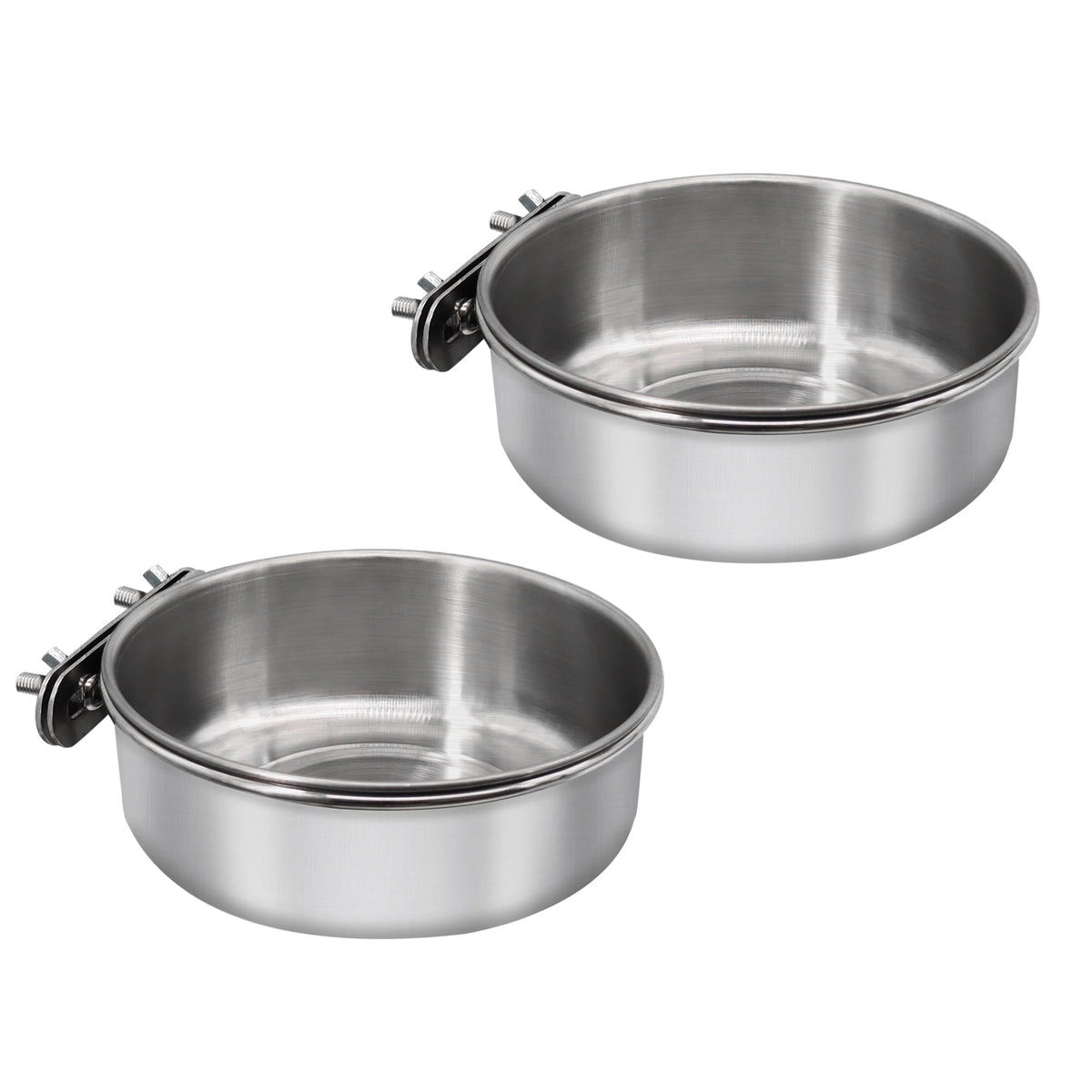 DVHEY bird feeding dish with clamp holder for secure cage mounting and spill reduction