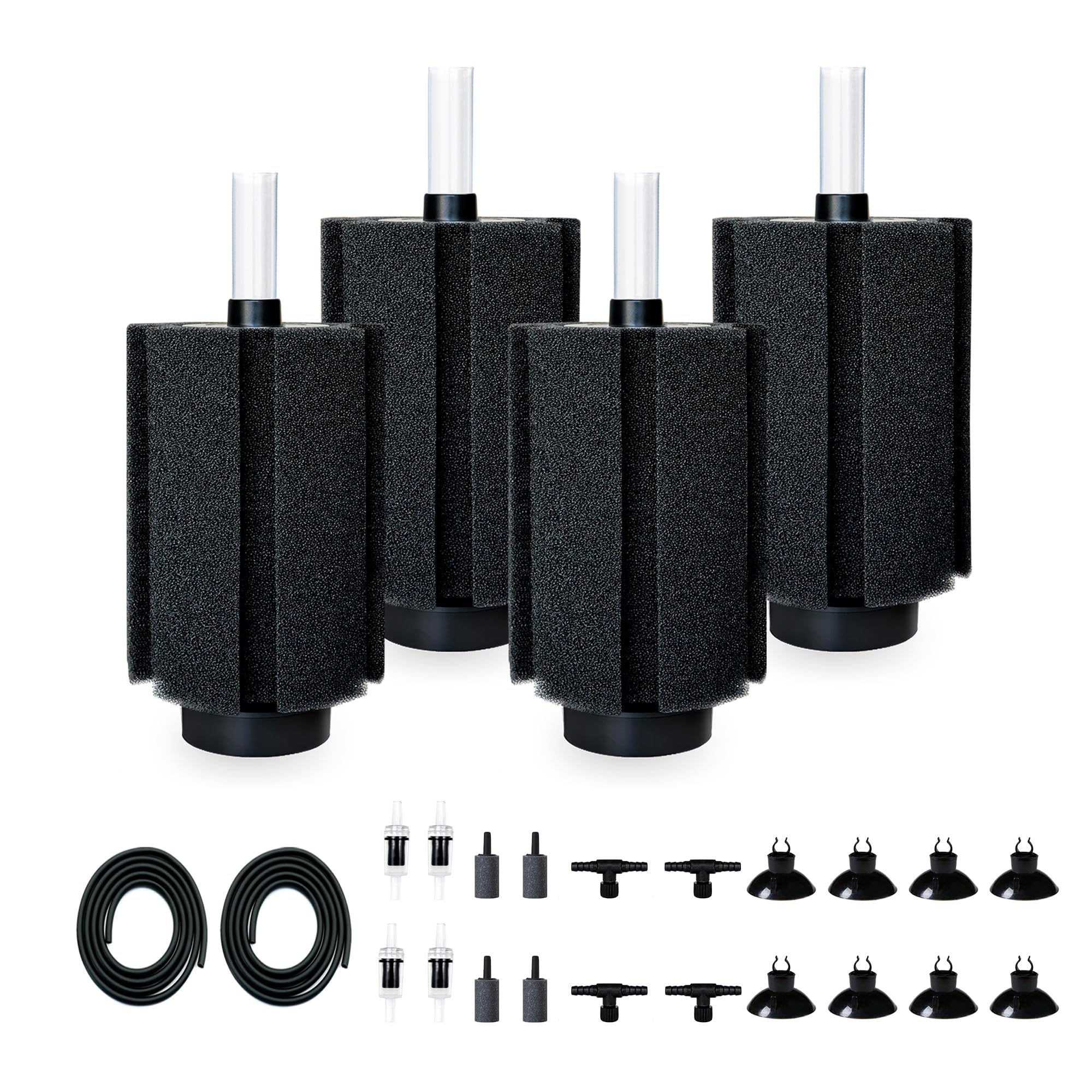 DVHEY extralarge sponge filter with airstone for high-capacity filtration.