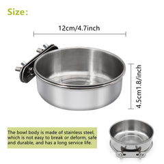 DVHEY stainless steel bird bowl highlights rustproof durability for daily cage use