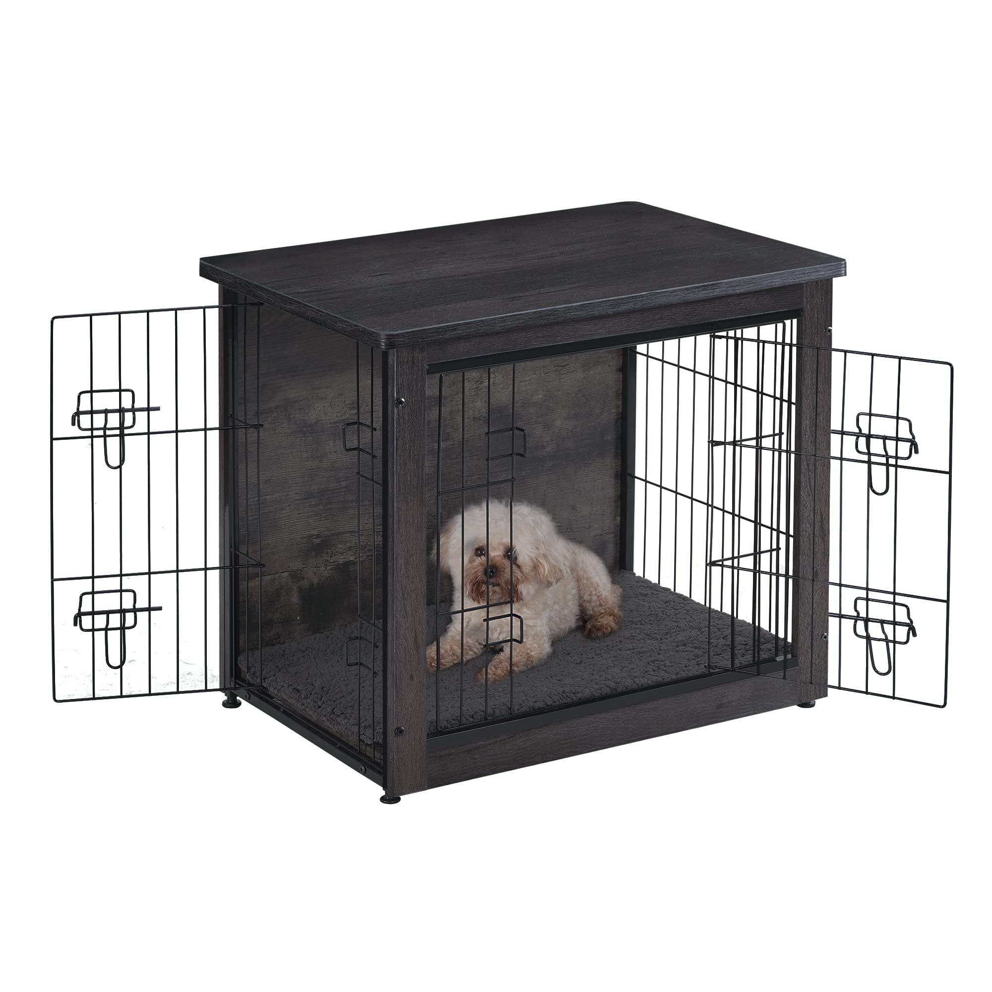 Dwanton 27-2-inch length crate demonstrates scalable sizing for large dogs.