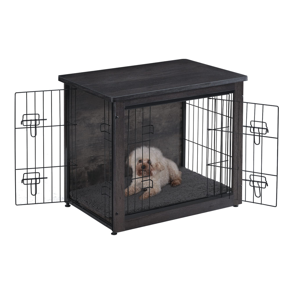 Dwanton 27-2-inch length crate demonstrates scalable sizing for large dogs.