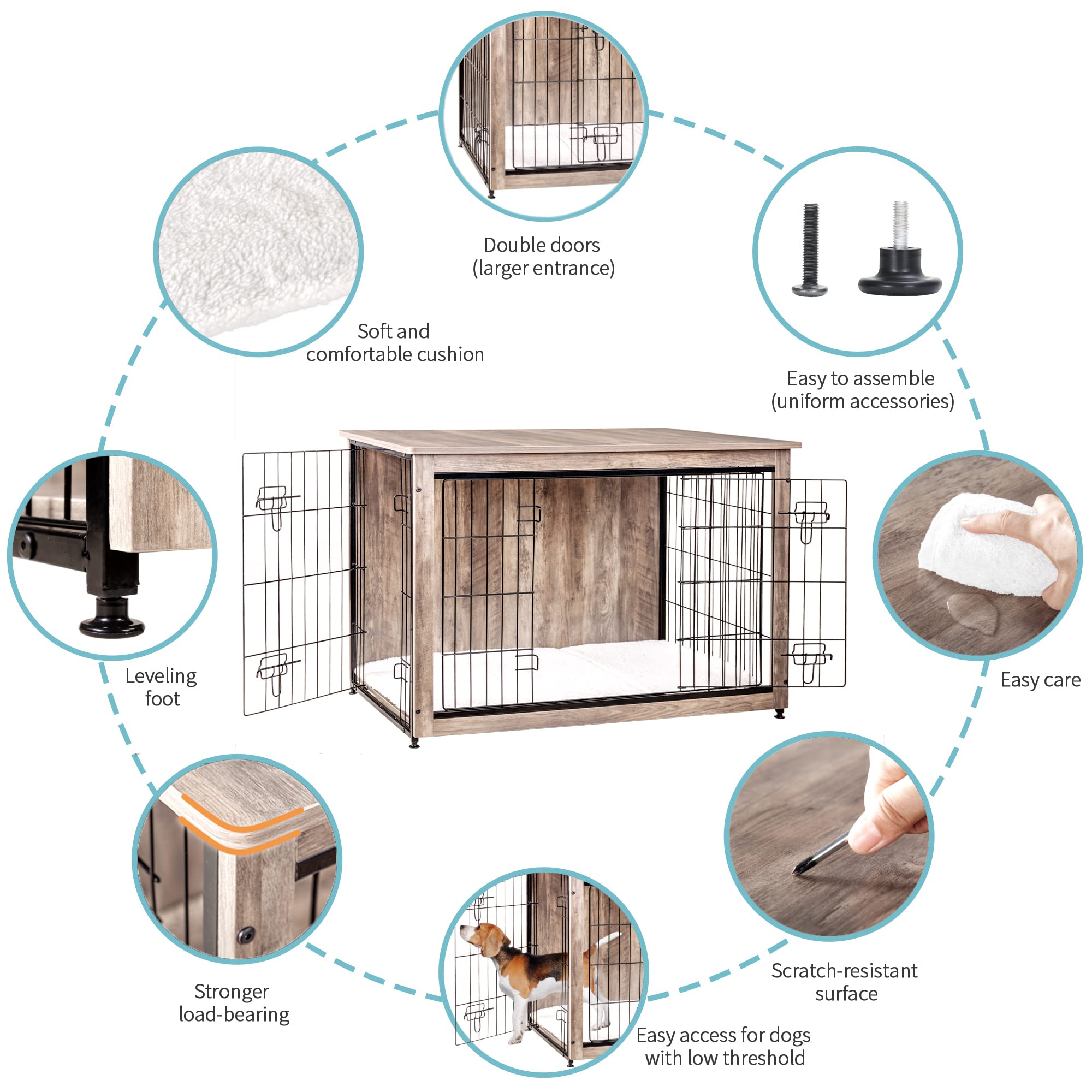 Dwanton adjustable feet enhance stability on uneven floors