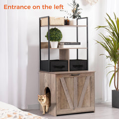 Dwanton cat furniture shelves and drawers illustrate practical storage for toys and supplies