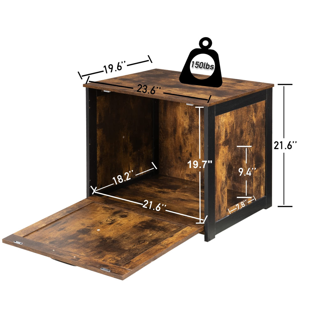 Dwanton Cat Litter Box Furniture wood veneer close-up highlights durable finish