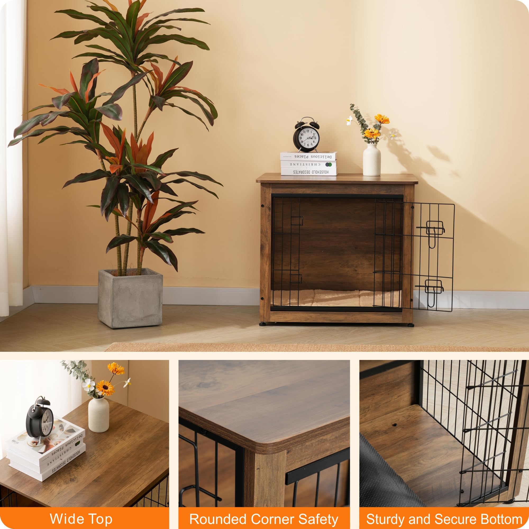 Dwanton crate cushion provides soft, supportive padding for restful naps